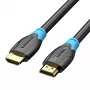 Cabo HDMI Vention 2.0 10 m preto, HDMI tipo A macho-macho, 18 Gbit/s, 4K@60Hz, ARC, HDR