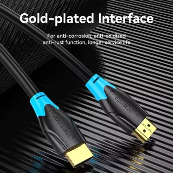 Cabo HDMI Vention 1M preto 18 Gbit/s 2.0