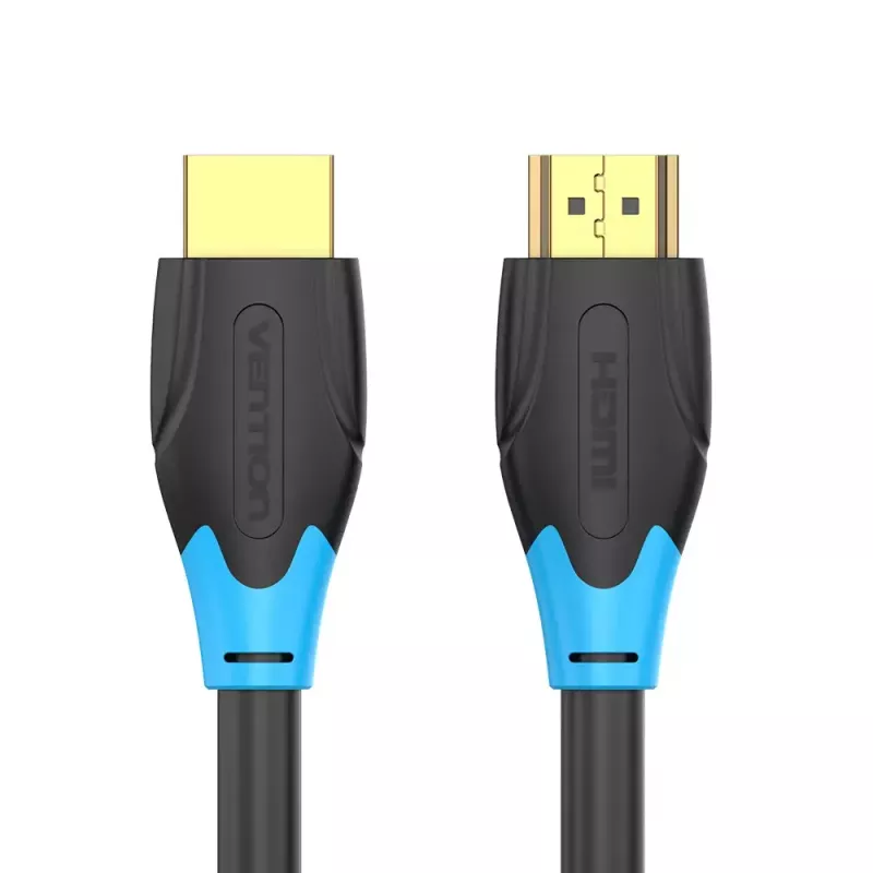 Cabo HDMI Vention 8 m preto HDMI 2.0 18 Gbit/s macho para macho, 1080p/3D/HDR, ARC, Ethernet