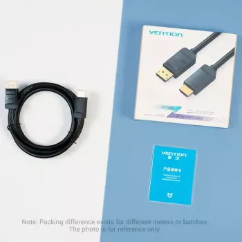 Cabo Vention DP para HDMI 1,5 m preto DisplayPort HDMI 1,5 m