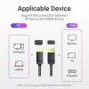 Cabo Vention DP para HDMI 1,5 m preto DisplayPort HDMI 1,5 m