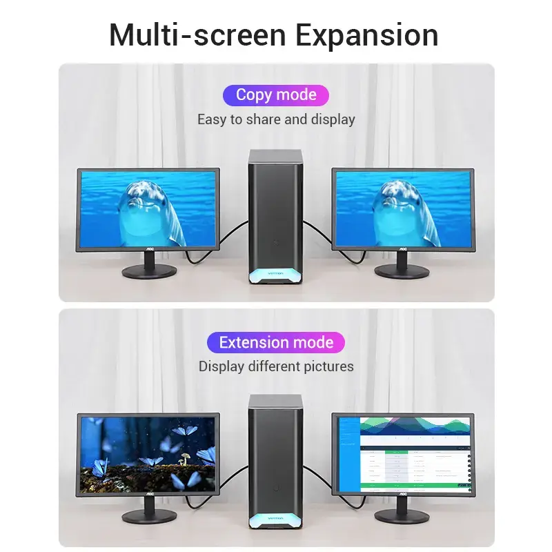 Cabo Vention DP para HDMI 1,5 m preto DisplayPort HDMI 1,5 m