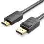 Cabo Vention DP para HDMI 1,5 m preto DisplayPort HDMI 1,5 m