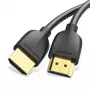 Cabo HDMI portátil Vention 0,5 m preto HDMI 2.0 18 Gbit/s