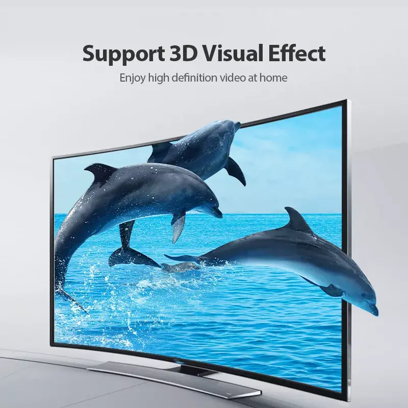Cabo HDMI portátil Vention 1M preto 2.0 18 Gbit/s