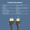 Cabo HDMI portátil Vention 3M preto HDMI 2.0 18 Gbit/s