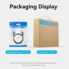 Cabo DisplayPort, macho-macho, Vention, 1,5 m, 4K HD, preto, 6 mm de diâmetro