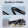 Cabo DisplayPort, macho-macho, Vention, 1,5 m, 4K HD, preto, 6 mm de diâmetro