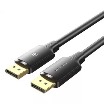Cabo DisplayPort Vention HAKBI — DisplayPort para DisplayPort, 3 m, preto