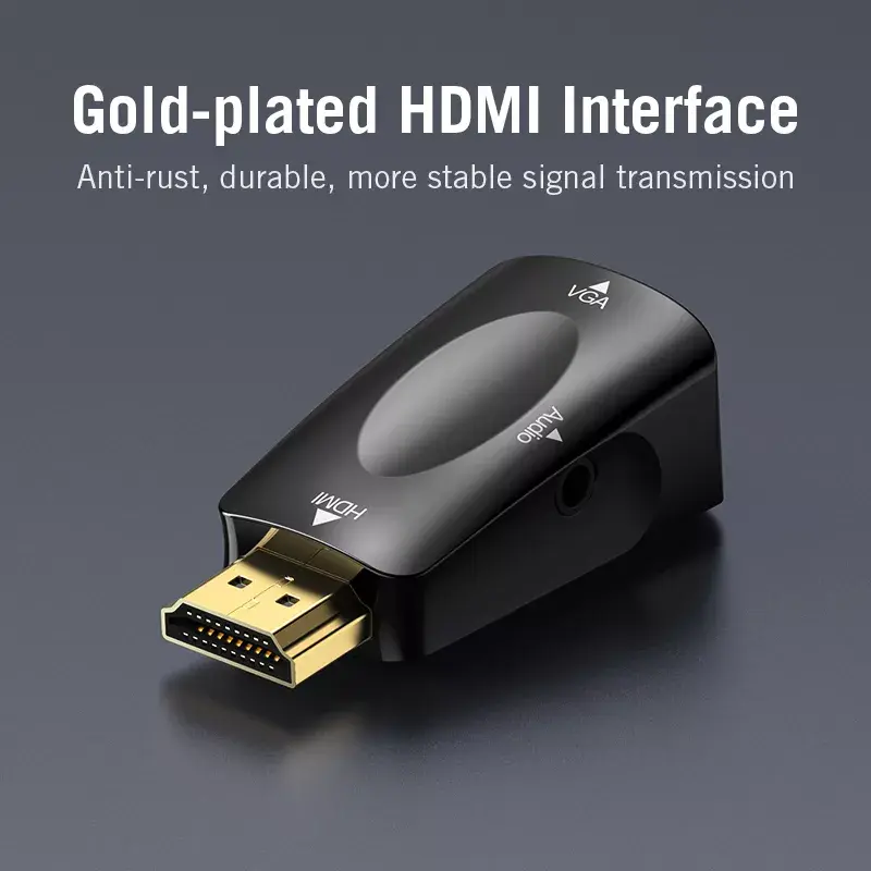 Vention AIDB0 conversor de HDMI para VGA, áudio de 3,5 mm