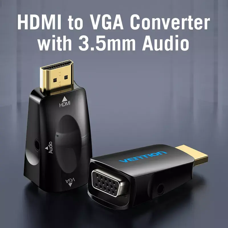 Vention AIDB0 conversor de HDMI para VGA, áudio de 3,5 mm