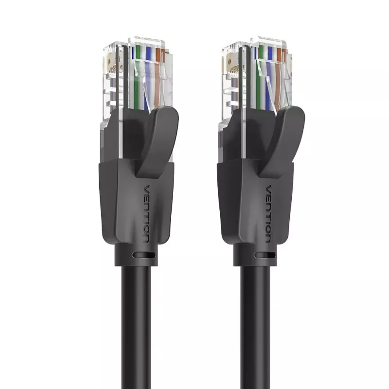 Vention IBEBI cabo patch Cat.6 UTP, 3 m, preto