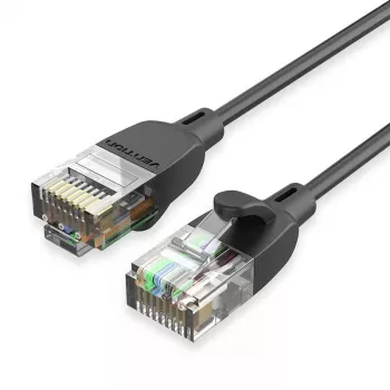 Cabo de rede patch Vention Cat.6A U/UTP 5 m, RJ-45 para RJ-45, preto