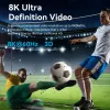 Vention AKPH0 comutador HDMI bidirecional de 2 portas, 8K, liga de alumínio, cinzento