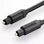Cabo de fibra ótica Vention 1M preto TOSLINK macho para macho