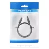 Cabo de áudio ótico Vention 2M preto TOSLINK macho para macho