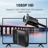 Conversor VGA para HDMI Vention 0,15 m preto VGA HDMI Micro-USB áudio