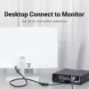Conversor VGA para HDMI Vention 0,15 m preto VGA HDMI Micro-USB áudio