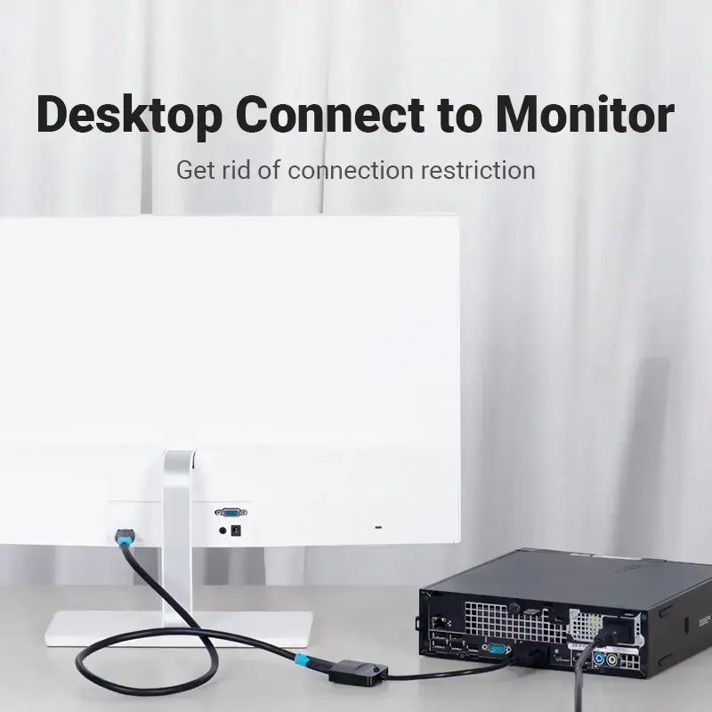 Conversor VGA para HDMI Vention 0,15 m preto VGA HDMI Micro-USB áudio
