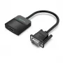 Conversor VGA para HDMI Vention 0,15 m preto VGA HDMI Micro-USB áudio