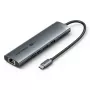 Vention TGVHB estação de acoplamento USB-C 9 em 1, 4K 60Hz, 100W PD, 0,15 m
