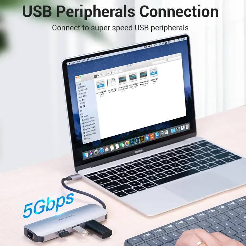Vention TOLHB hub USB-C, 0,15 m