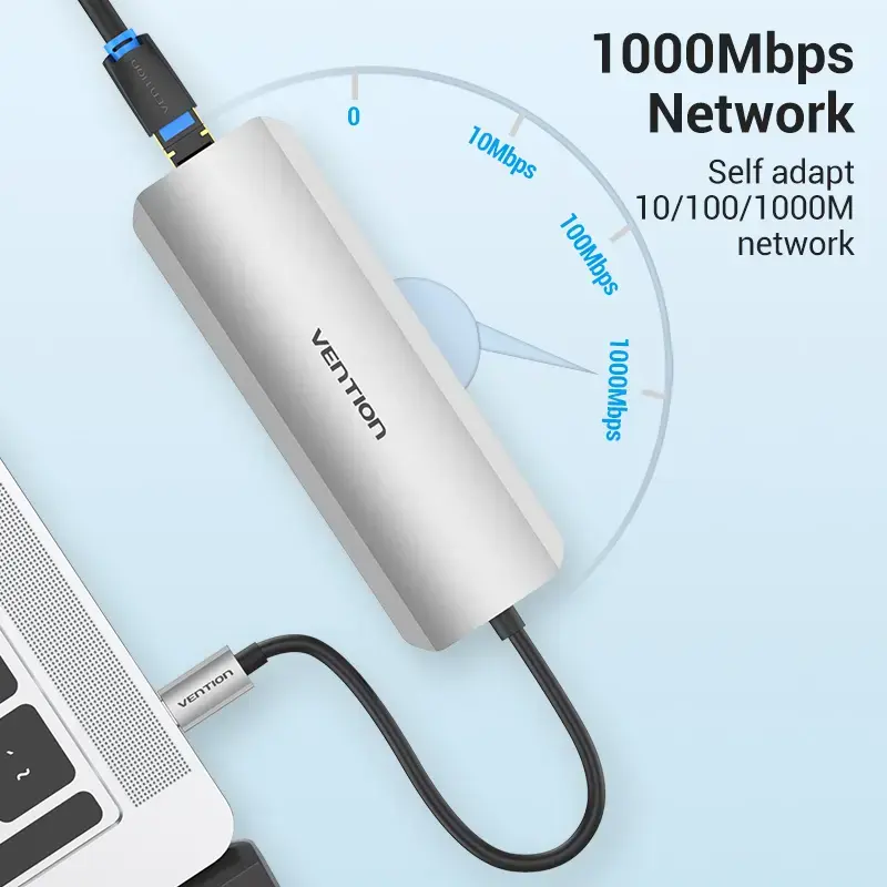 Vention TOLHB hub USB-C, 0,15 m