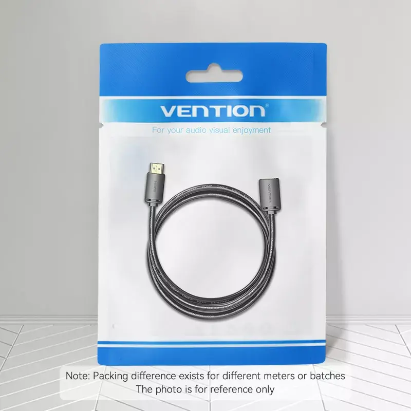 Vention AHCBF cabo HDMI, HDMI macho para HDMI fêmea, 1 m, 4K, preto