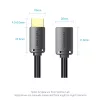 Vention AHCBF cabo HDMI, HDMI macho para HDMI fêmea, 1 m, 4K, preto