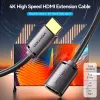 Vention AHCBF cabo HDMI, HDMI macho para HDMI fêmea, 1 m, 4K, preto