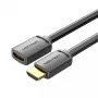 Vention AHCBF cabo HDMI, HDMI macho para HDMI fêmea, 1 m, 4K, preto