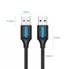 Vention COJBH cabo USB 2.0, USB-A macho para USB-A macho, 2 m, 2 A, preto