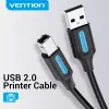 Vention COQBJ cabo USB 2.0 A macho para B macho, 5 m, preto