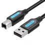Vention COQBJ cabo USB 2.0 A macho para B macho, 5 m, preto