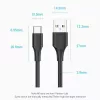 Cabo Vention USB 2.0 A macho para C macho 3A 0,5M preto