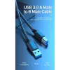 Vention COOBI cabo de impressora USB 3.0, USB-A macho para USB-B macho, 3 m, 5 Gbps, preto