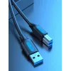 Vention COOBI cabo de impressora USB 3.0, USB-A macho para USB-B macho, 3 m, 5 Gbps, preto