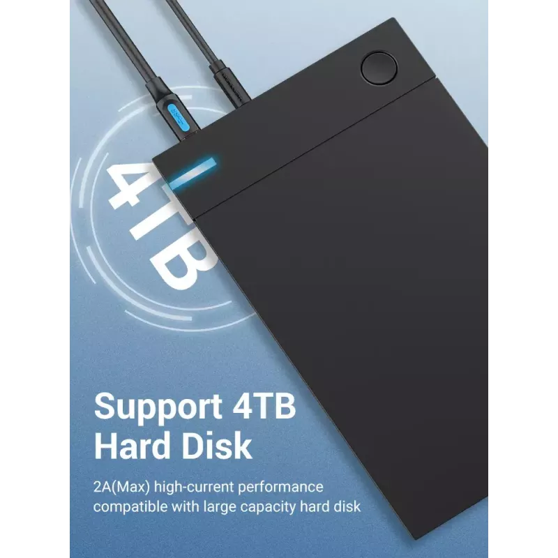 Vention COOBI cabo de impressora USB 3.0, USB-A macho para USB-B macho, 3 m, 5 Gbps, preto