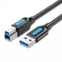 Vention COOBI cabo de impressora USB 3.0, USB-A macho para USB-B macho, 3 m, 5 Gbps, preto