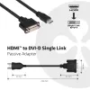 Adaptador passivo CLUB3D HDMI para DVI Single Link 0,40 m HDMI DVI