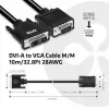 Cabo DVI-A para VGA M/M CLUB3D CAC-1243 3m 28 AWG preto