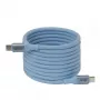 Club 3D CAC-3030 cabo USB-C Magnetic-Coil, 240 W PD3.1, bidirecional, carregamento rápido, 2 m (6,56 ft), azul