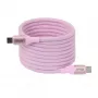 Cabo CLUB3D USB-C Magnetic-Coil 240W rosa 2m USB 2.0