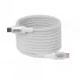 Cabo USB-C Magnetic-Coil Club 3D CAC-3032 — branco, design de bobina magnética para carregamento e transferência de dados