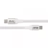 Cabo USB-C Magnetic-Coil Club 3D CAC-3032 — branco, design de bobina magnética para carregamento e transferência de dados