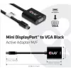 Adaptador ativo CLUB3D MiniDisplayPort™ para VGA preto M/F