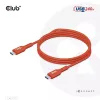 Cabo bidirecional CLUB3D USB2 Type-C certificado USB-IF dados 480 Mbit/s, PD 240W (48V/5A) EPR M/M 4m