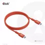 Cabo bidirecional CLUB3D USB2 Type-C certificado USB-IF dados 480 Mbit/s, PD 240W (48V/5A) EPR M/M 4m
