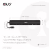 Dock portátil CLUB3D 10-1 USB Type-C® 10Gbps para HDMI™ 8K30Hz PD3.1 máx. 140 Watt
