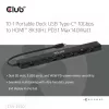 Dock portátil CLUB3D 10-1 USB Type-C® 10Gbps para HDMI™ 8K30Hz PD3.1 máx. 140 Watt